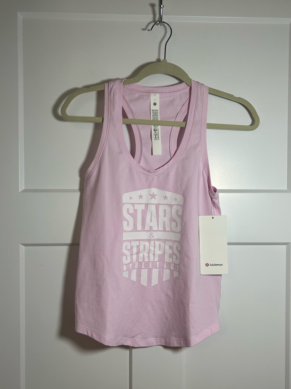 Lululemon pink organza love tank